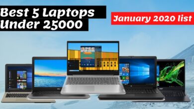 Las 5 mejores computadoras portátiles con menos de 25000 en India 2020. Windows 10 Home, 4 GB de RAM, 1 TB de almacenamiento, Intel i3.