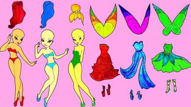 Trucos Y Manualidades Para Muñecas De Papel – Amigos De La Princesa Tinkerbell Disfraces De Vestir